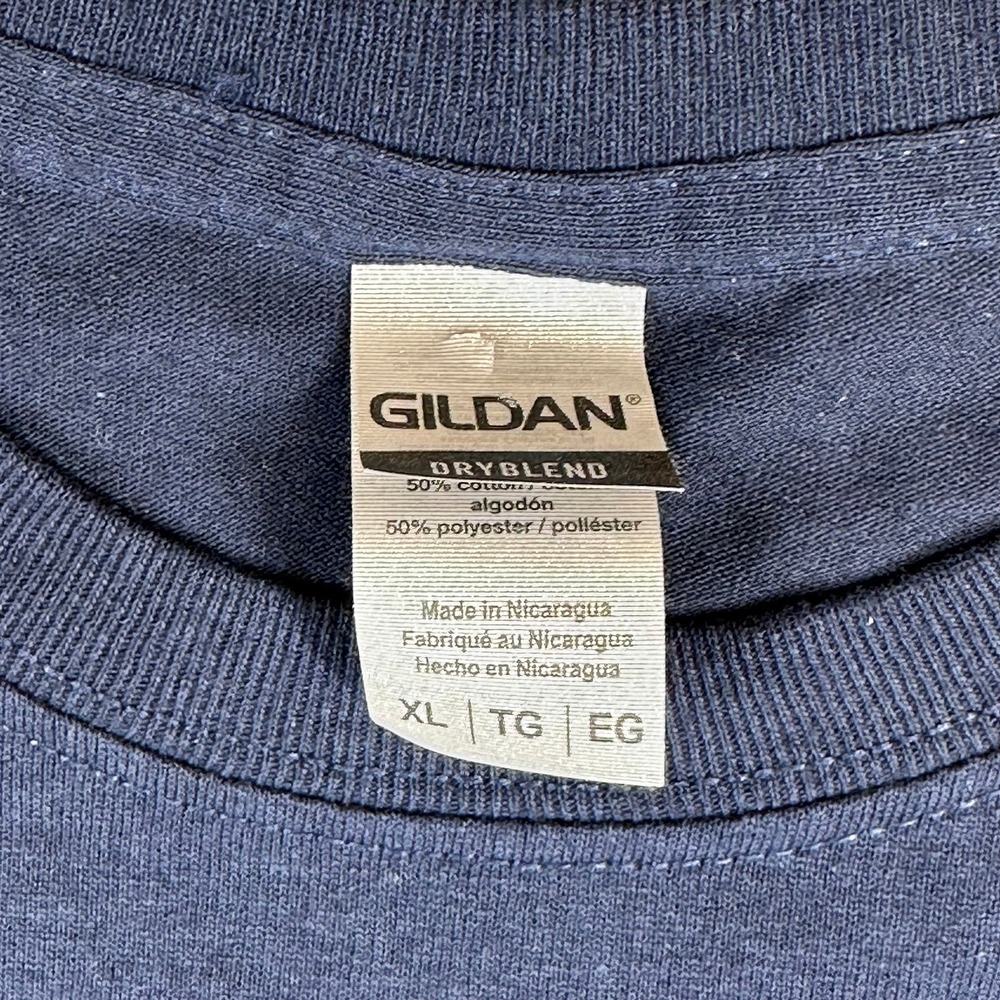 Gildan‎ T-Shirt Mens XL Navy Golden State Warriors 2021-22 Home Opener NBA 75th - Picture 3 of 7
